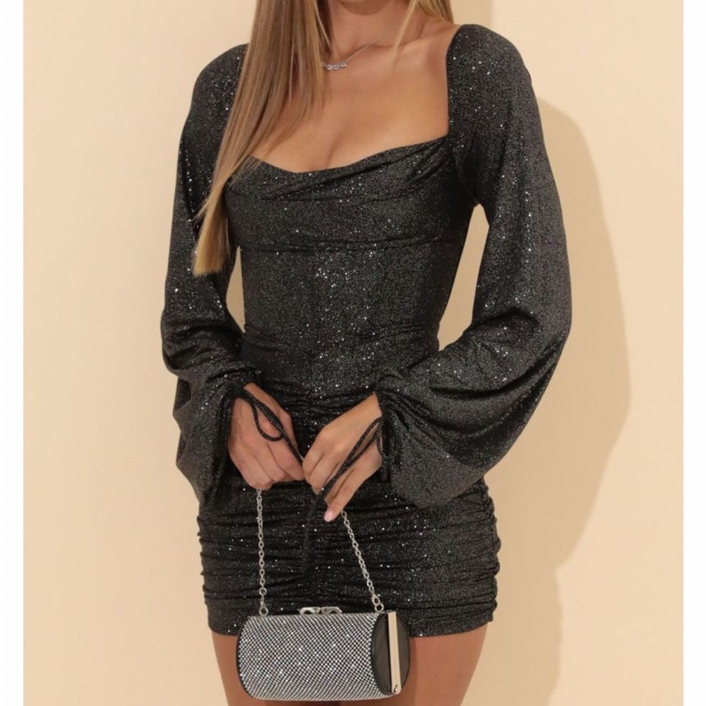 Black Lucy in the sky corset dress